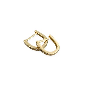 ANYCO Hoop Earrings Simple Punk Pave CZ Zircon Huggies Charm Gold Women Piercing Jewelry Accessories 6mm