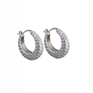 ANYCO Hoop Fashion Earrings Punk French Statement Huggies Women Hip Hop Charming Party Jewelry Sterling Silver
