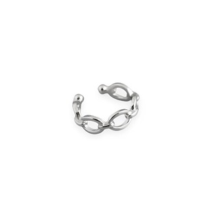 ANYCO Stud Earrings Minimalist Chain Hoop Earrings For Women Trendy Jewelry Sterling Silver