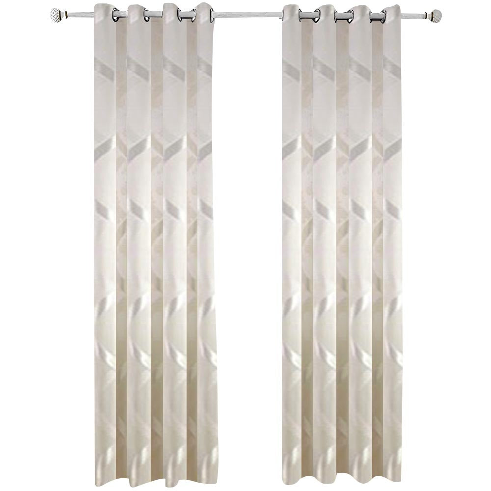Photo inspiration: Vintage Inspired Textured Apartment Design Reference: Buy Anyhouz 300Cm Curtains Plain White Modern Luxury Retro Style
