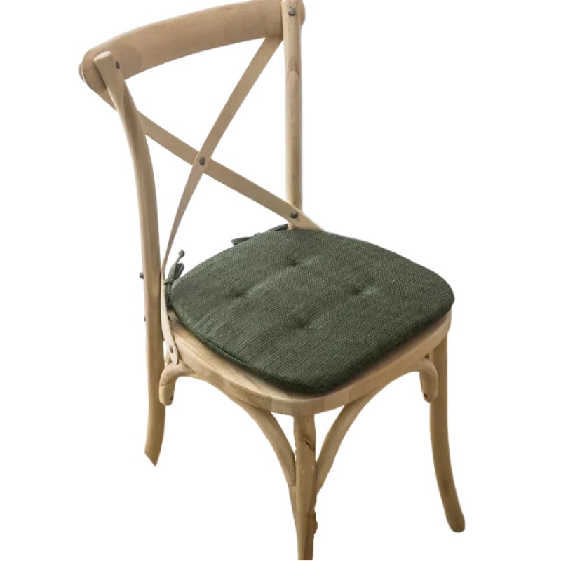 Buy Anyhouz Chair Cushion with Straps Forest Green Seat Pad Mat for Dining Room and Outdoor
