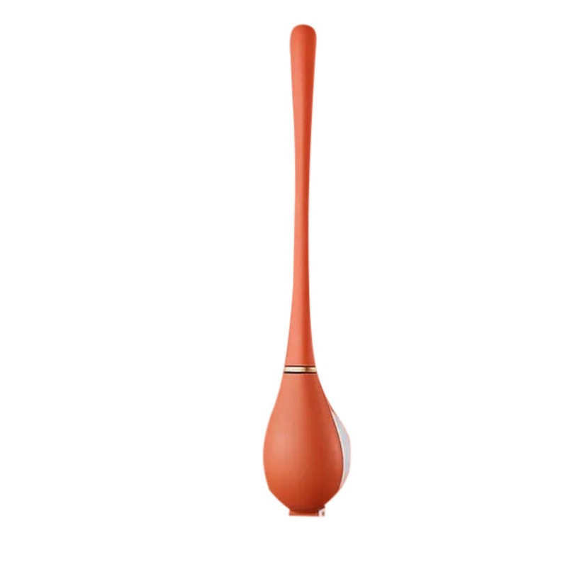 Buy Anyhouz Toilet Brush Orange Silicone WallMounted Soft Bristles