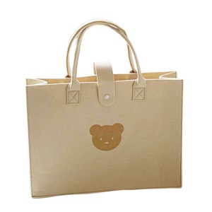 ANYMOM Mommy Diaper Bag Bear design Handbag Large Size Without Zipper Multifunctional Ins Style Mom Tote Bag