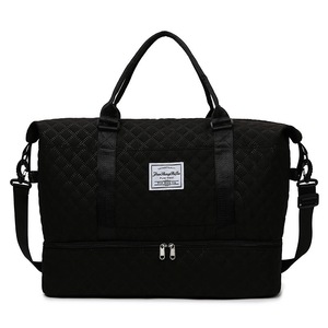 ANYMOM Mommy Diaper Bag Black Handbag for Mom Waterproof Tote Yoga Gym Wet Bag Large Capacity for Travel and Sports
