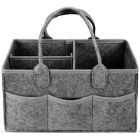 ANYMOM Mommy Diaper Bag Dark Grey Organizer Multifunctional Newborn Things Nursery Stackers and Caddies Pouch Large Storage