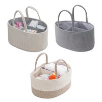 ANYMOM Mommy Diaper Bag Oval Basket Stackers And Caddies Storage Organizer