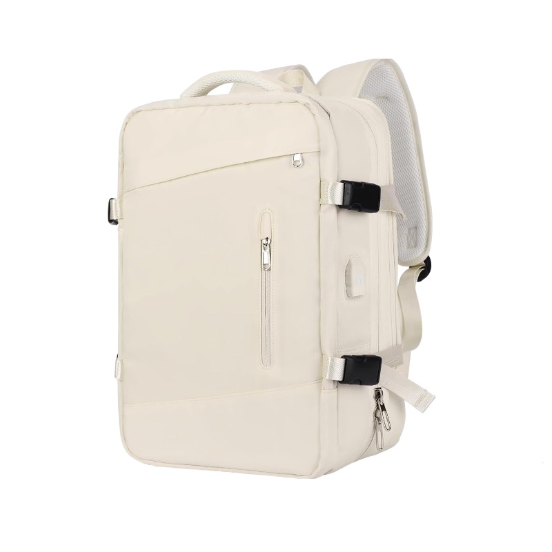 Buy Anypack Backpack Beige Expandable Airplane Travel Bag For Women and