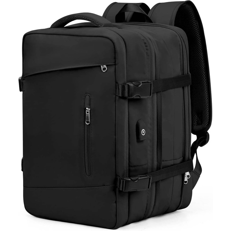 Buy Anypack Backpack Black Expandable Airplane Travel Bag For Women and