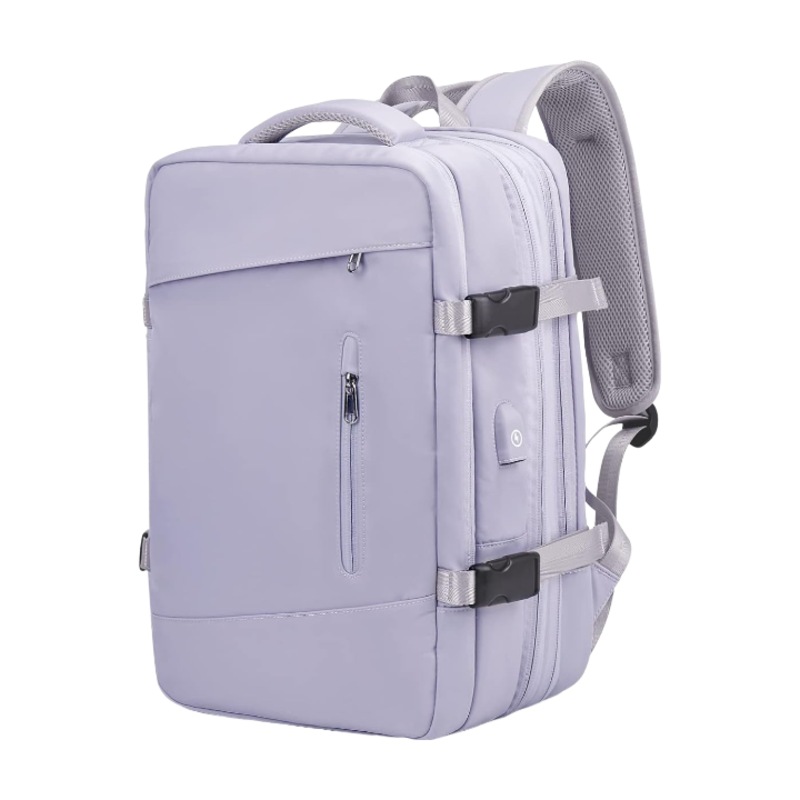 Buy Anypack Backpack Purple Expandable Airplane Travel Bag For Women