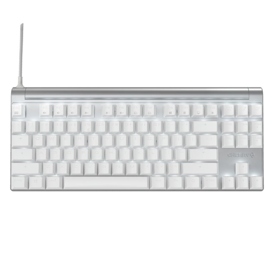 CHERRY MX 8.0 RGB Gaming Keyboard Silver/White Version MX Brown Switch