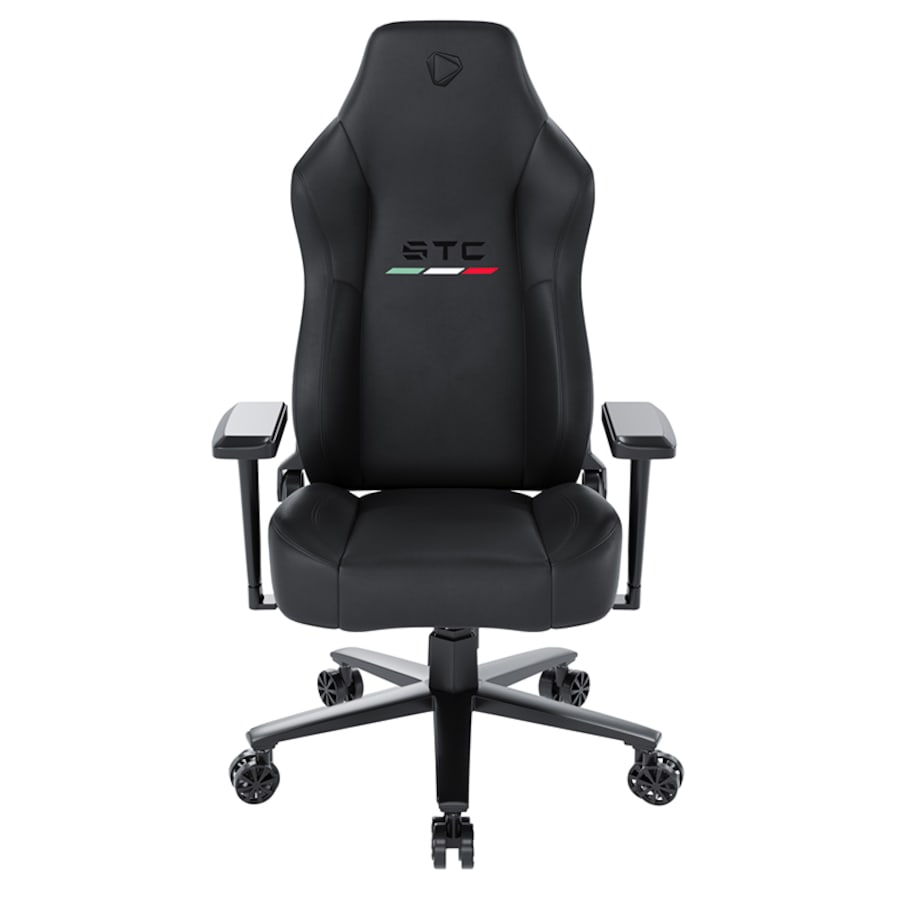 OneX STC Elegant Real Leather Series Gaming Chair Black