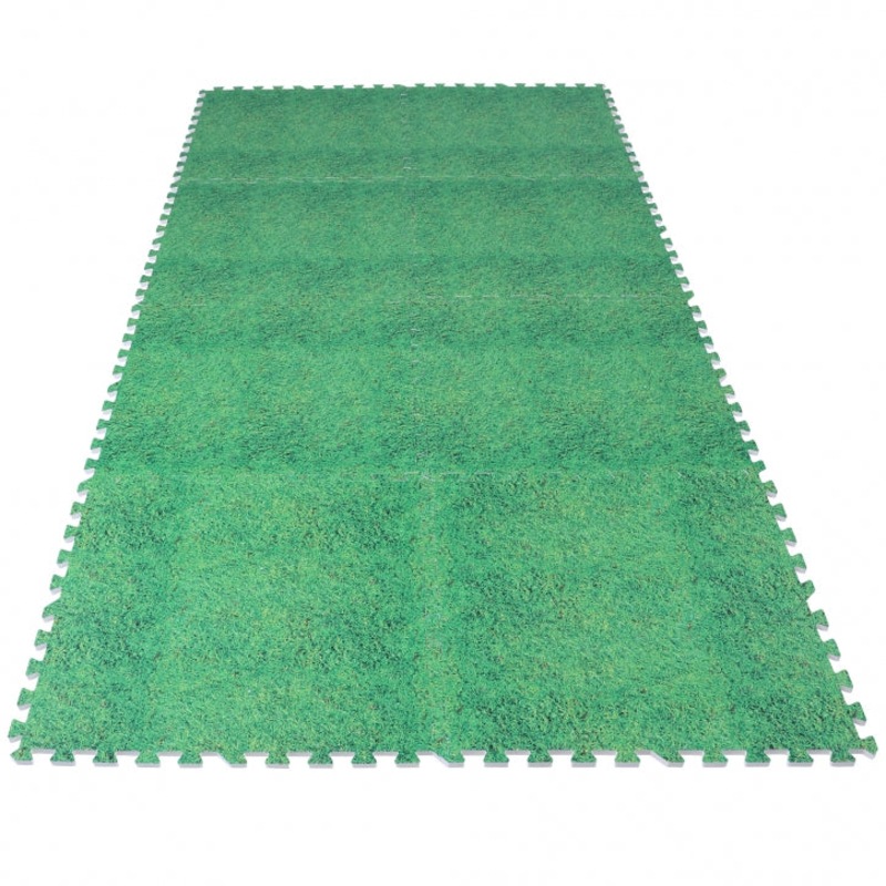 Buy Gorilla Sports Floor Mat Set 8 Mats Grass Look MyDeal