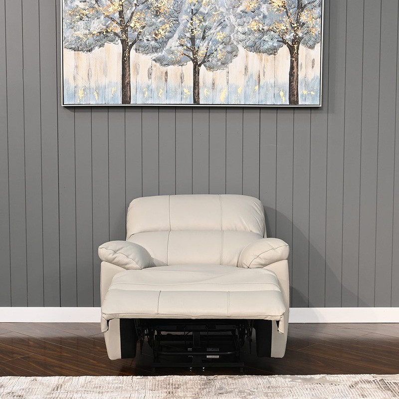 Buy Franco Genuine Leather Manual Recliner MyDeal