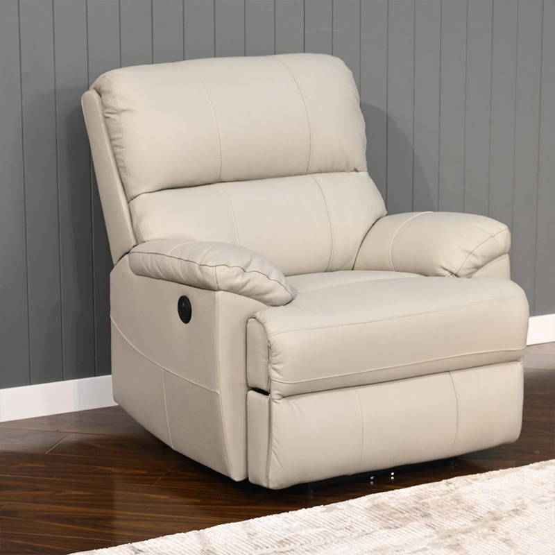 Buy Franco Genuine Leather Manual Recliner MyDeal