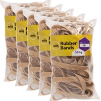 5 Pack Marbig Rubber Bands Size No.109 500G Bags BULK