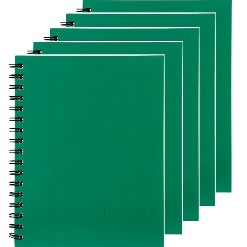 Buy 5 Pack Spirax 511 Notebook Spiral Bound Hard Cover 200 Page ...