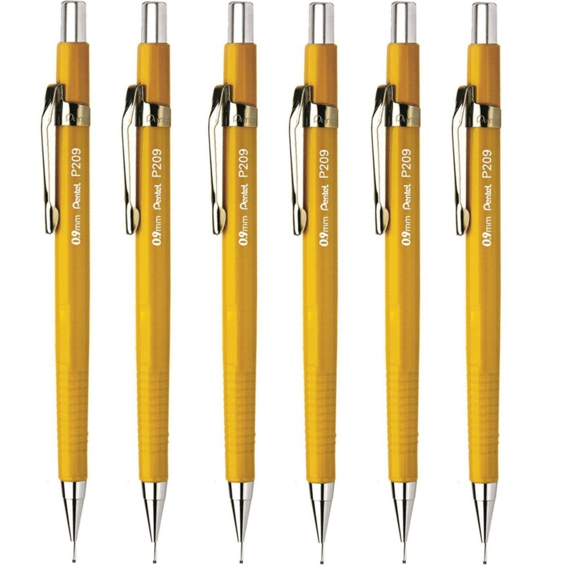 Buy 6 Pack Pentel P209 Mechanical Drafting Pencil 0.9mm Pacer Premium Metal Tip MyDeal