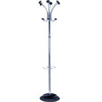 Alba Chromy Coat Rack Jacket Umbrella Hats Cap Chrome