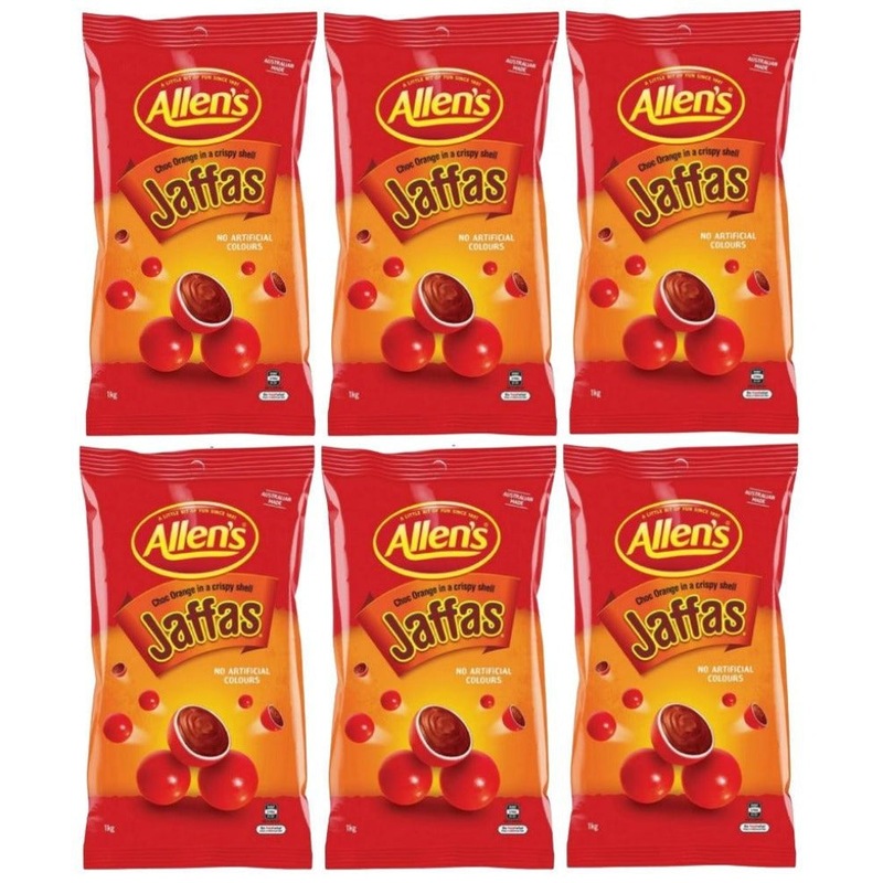 Buy Allens Jaffas Lollies 1kg 6 Pack Bulk MyDeal