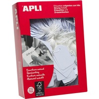 Apli Strung Tickets Tags 13x34mm White Box 1000