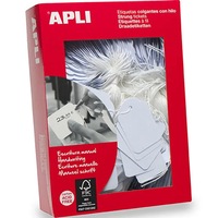 Apli Strung Tickets 22x35mm Tags White Box 500