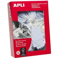 Apli Strung Tickets 50x70mm Tags White Box 400