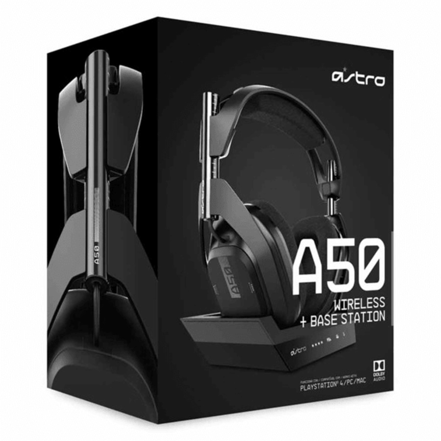 ASTRO A50 GEN 4 Wireless Gaming Headset Headphones + Base PS4 PS5 PC