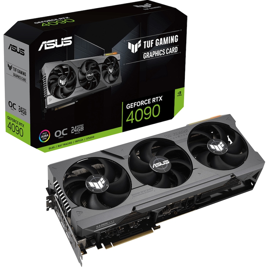 ASUS RTX4090 24GB TUF OC GeForce Gaming PCIe TUF-RTX4090-O24G-GAMING Graphics Card