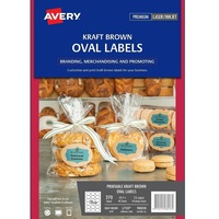 Avery 980018 L7103 Oval Label Kraft Brown Pack 270