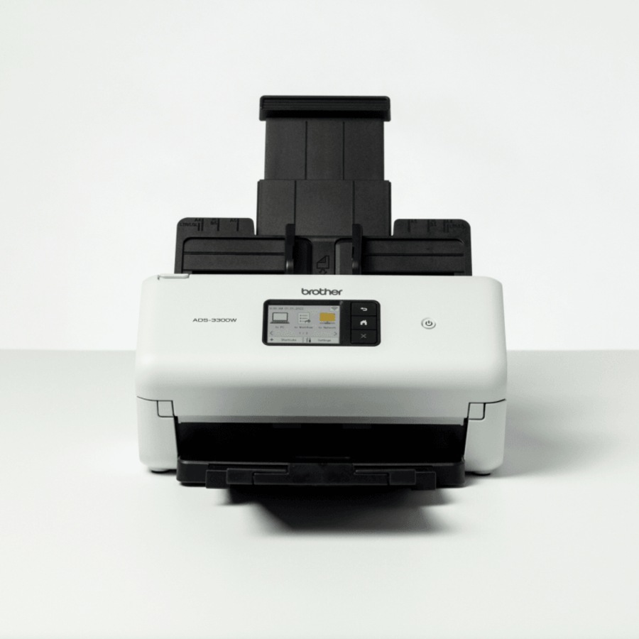 Buy Brother ADS-3300W Desktop Document Scanner Touchscreen Wireless/USB ...