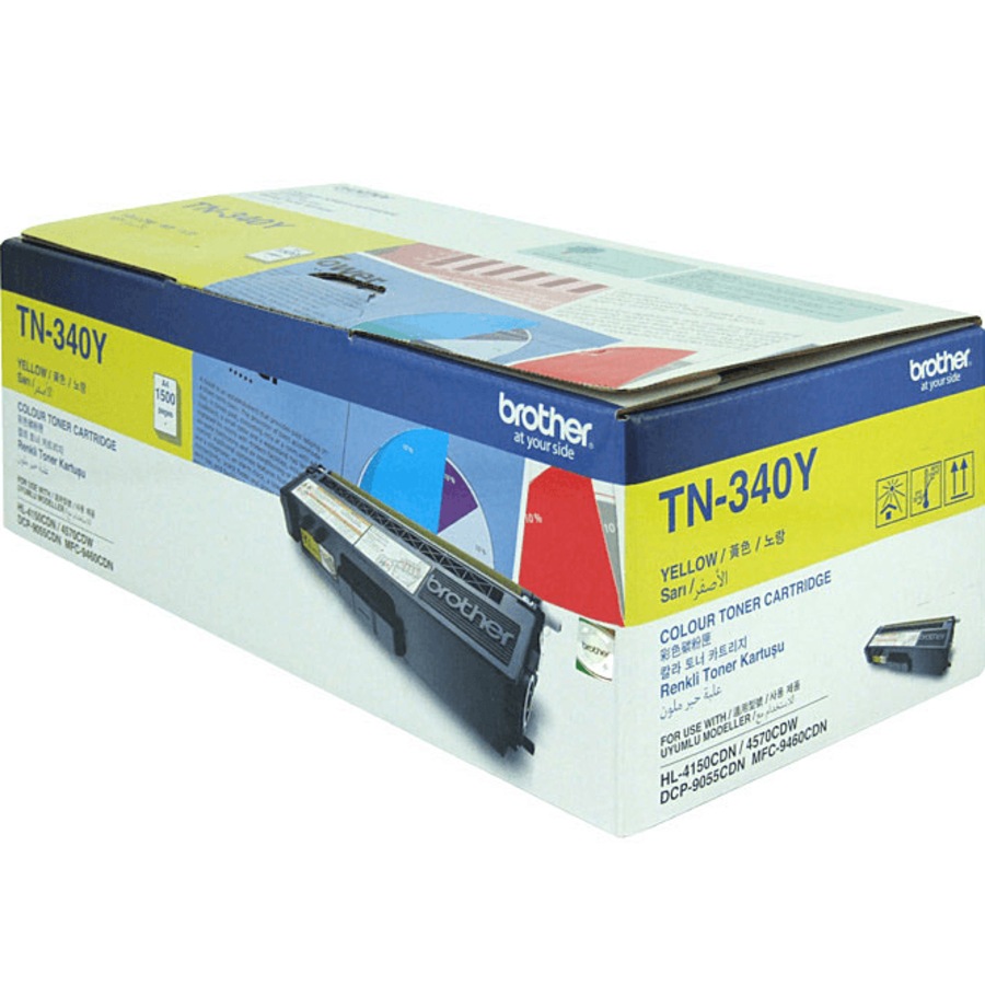 Brother TN340 Toner Ink Cartridge Black/Cyan/Magenta/Yellow Set Genuine TN-340