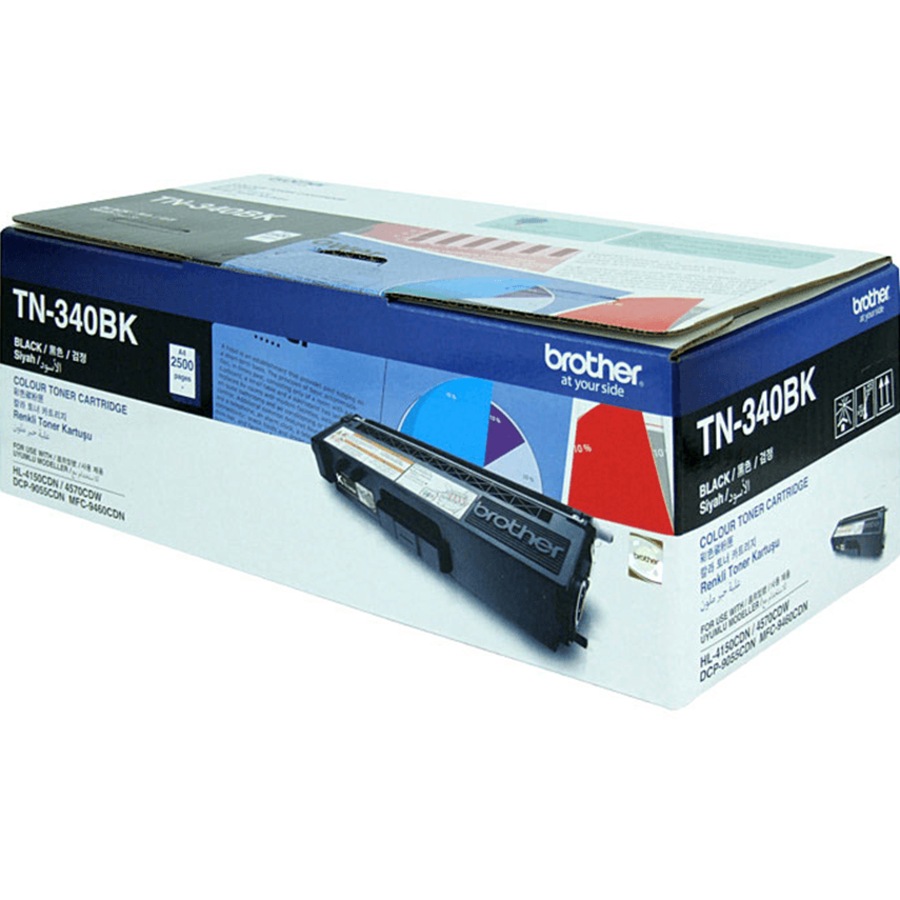 Brother TN340 Toner Ink Cartridge Black/Cyan/Magenta/Yellow Set Genuine TN-340
