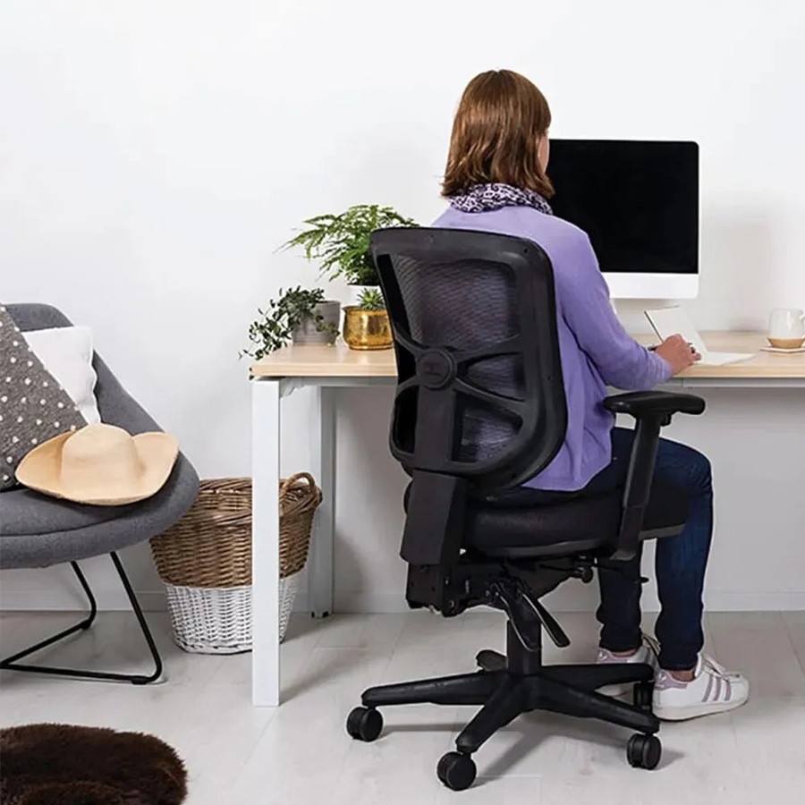 Buro Metro Ergonomic Office Chair Seat Slide Nylon Base Black