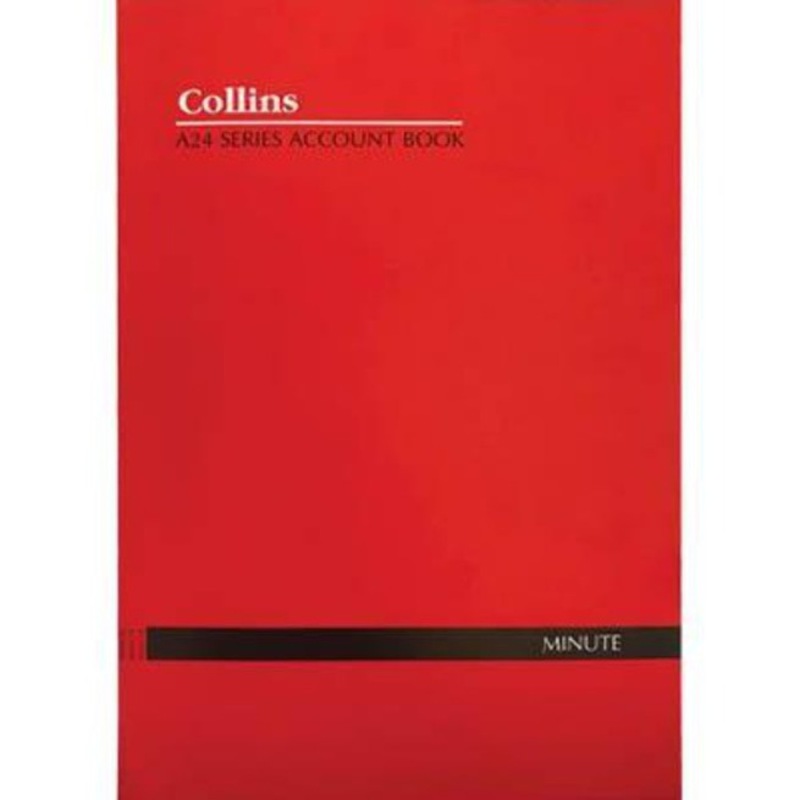 Buy Collins A24 Series Account Book Minute Feint Ruled Stapled 24 Leaf