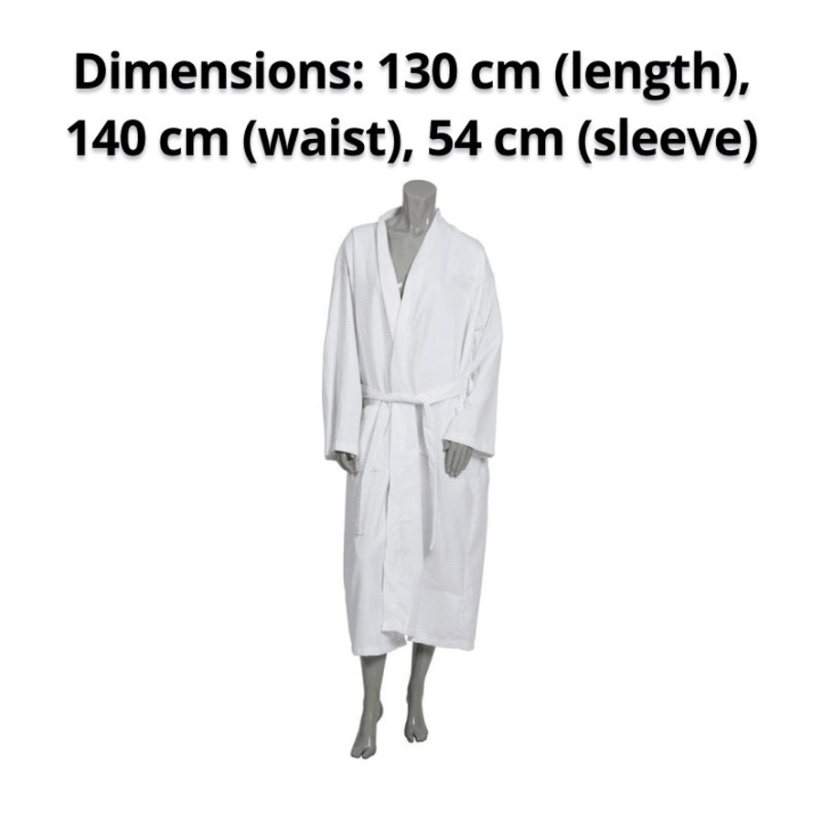 Connoisseur Cotton Waffle Bathrobes with Stitched Belt 10 Pack