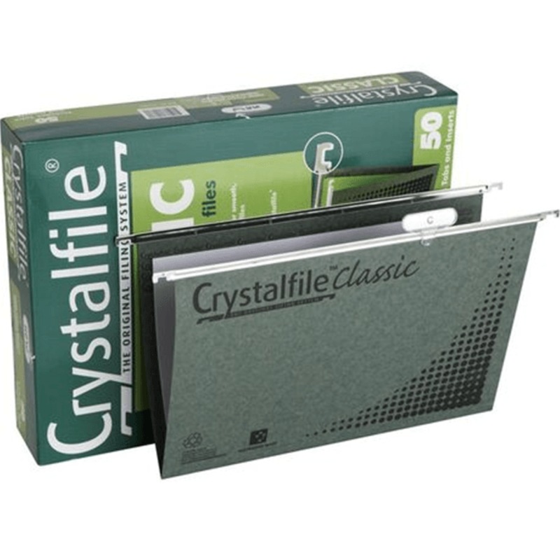 Buy Crystalfile Suspension Files Classic Foolscap With Indicator Tabs