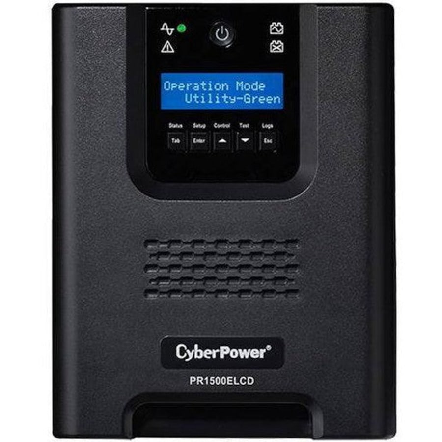 CyberPower PR1500ELCD Pro Tower Smart App UPS System 1500VA/1350W Uninterruptible Power Supply
