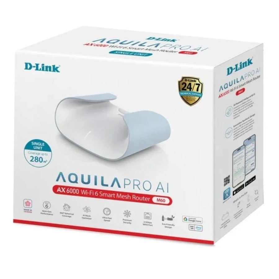 D-Link AX6000 Wi-Fi 6 Smart Mesh System Router Internet