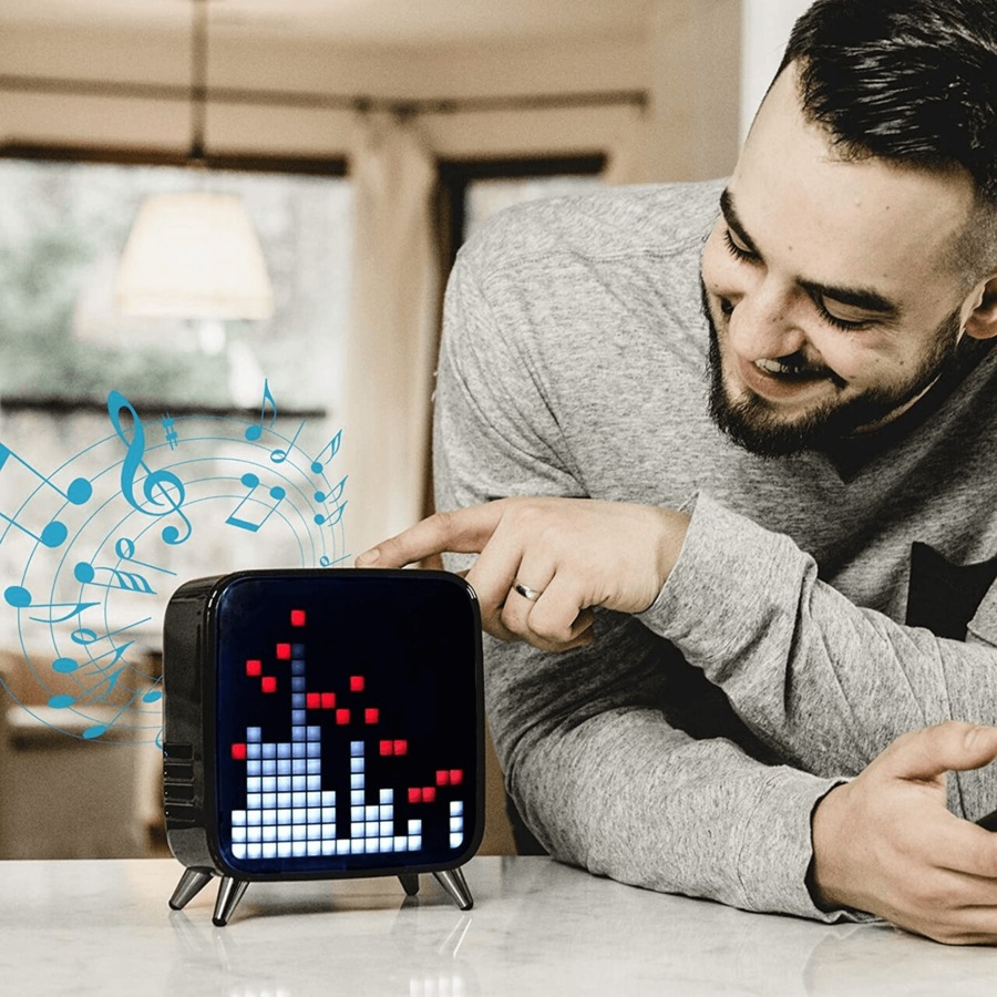 Divoom Tivoo Max Pixel Art LED Display Bluetooth Speaker Red