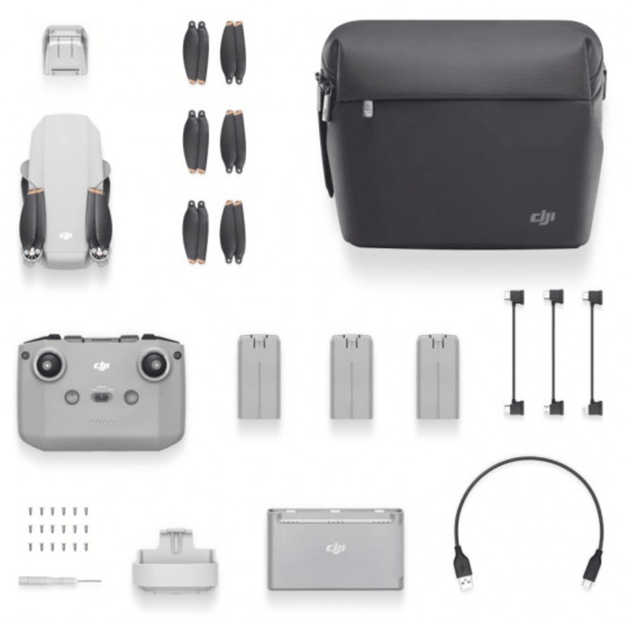 DJI Mini 2 SE Drone Camera Fly More Combo Bundle Kit Batteries Bag