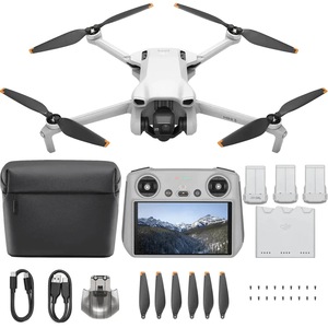 DJI Mini 3 Drone Fly More Combo with DJI RC Controller Batteries Charger Bag