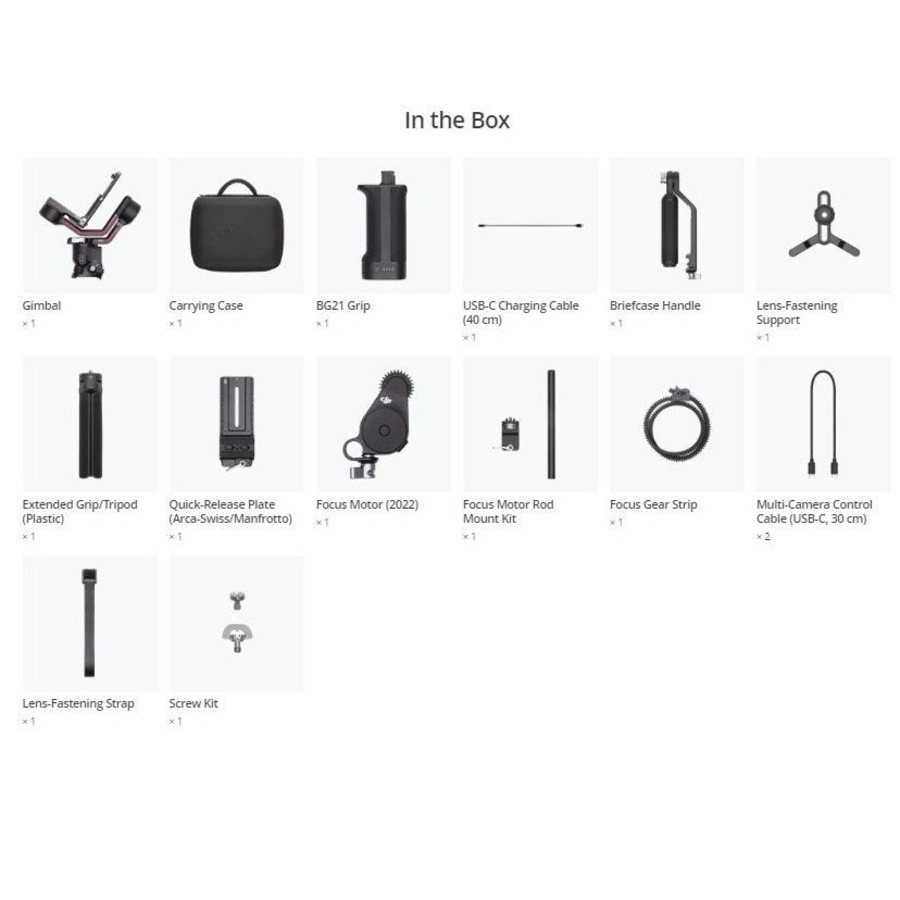 DJI RS3 Gimbal Camera Stabilizer Combo Black