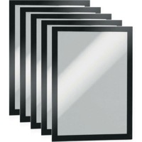 Durable Duraframe Magnetic A4 Black Pack 5