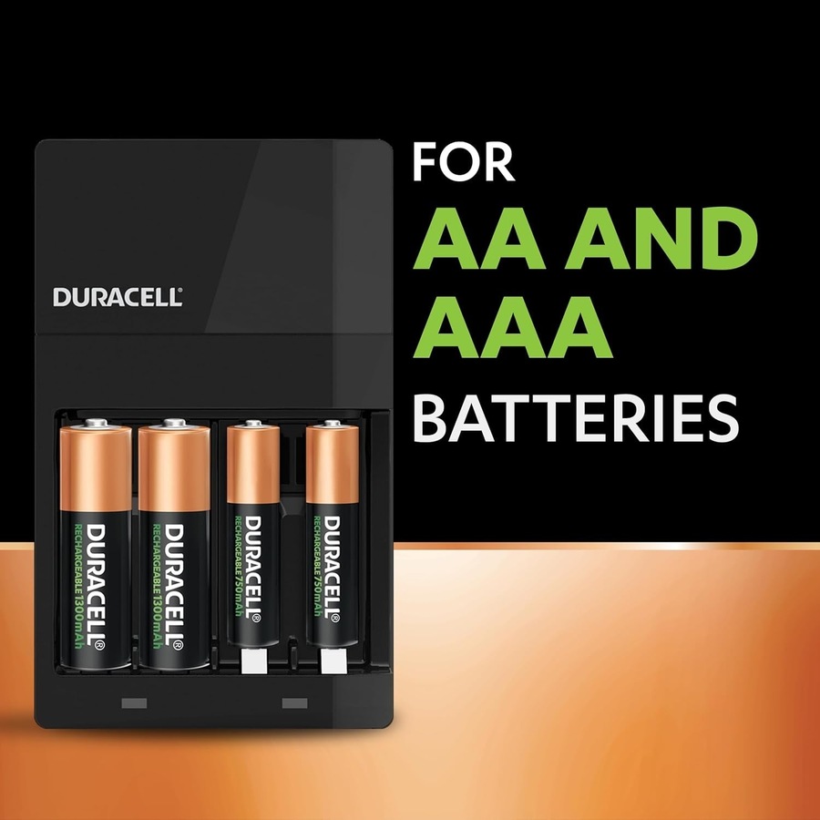 Duracell AA AAA Batteries Charger Rechargeable Batteries Included