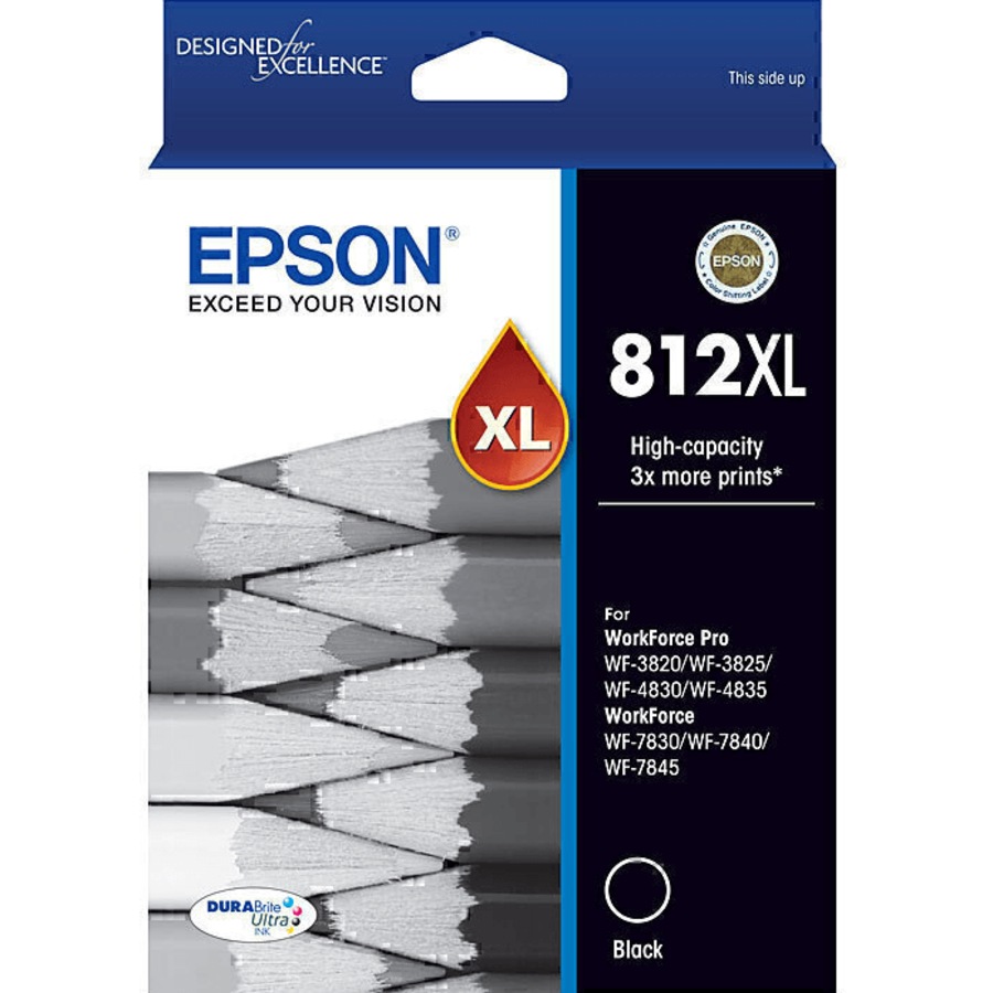 Epson 812XL Set Ink Cartridge High Yield Black/Cyan/Magenta/Yellow Genuine Original