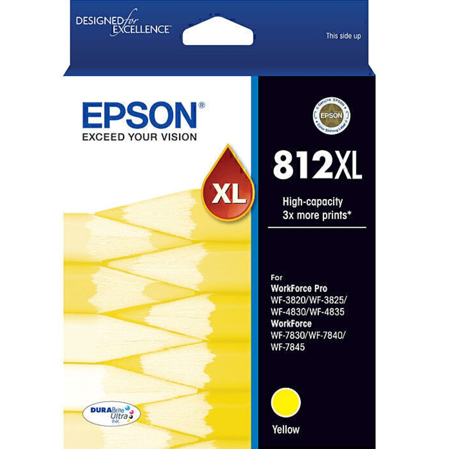 Epson 812XL Set Ink Cartridge High Yield Black/Cyan/Magenta/Yellow Genuine Original