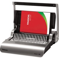 Fellowes Quasar+ 500 Binding Machine Manual Plastic Comb Metallic Grey