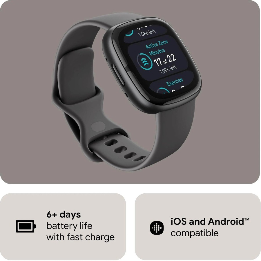 Fitbit Sense 2 Health and Fitness Smartwatch GPS Compatible with Android and iOS Graphite
