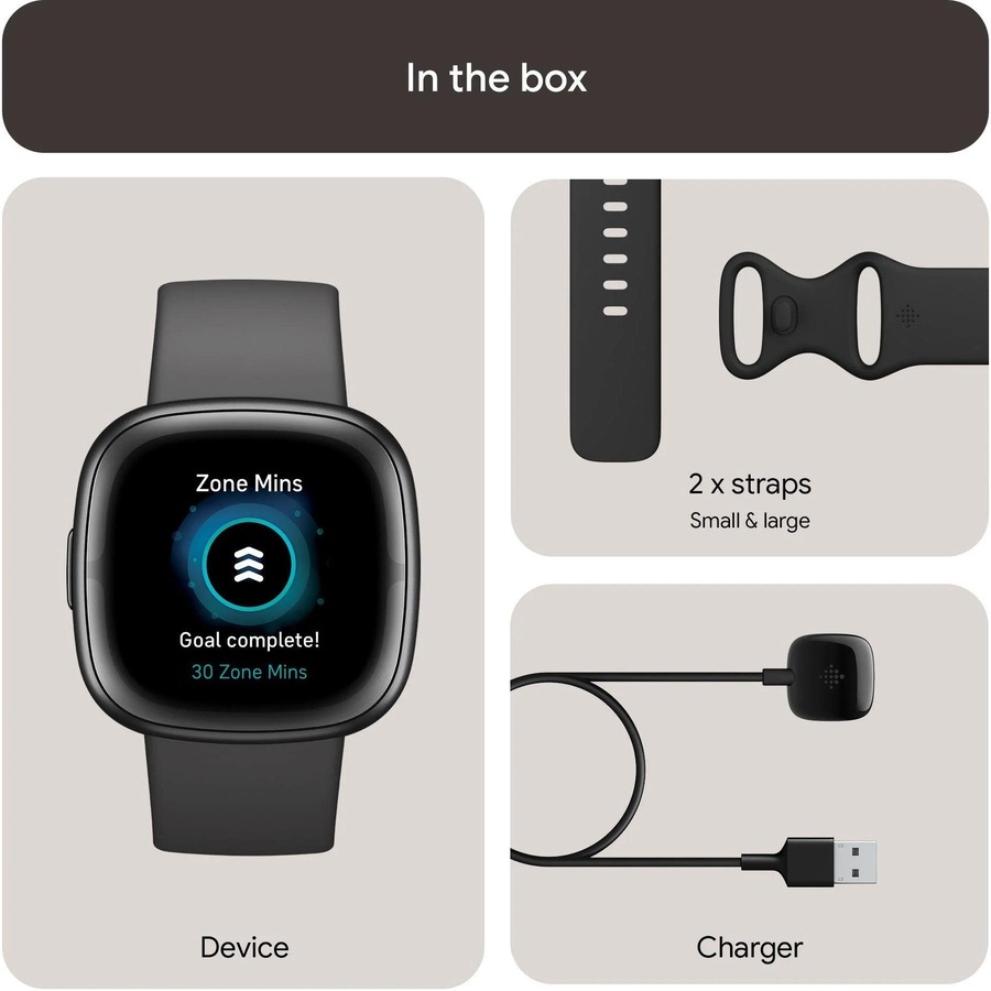 Fitbit Sense 2 Health and Fitness Smartwatch GPS Compatible with Android and iOS Graphite