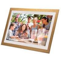 Frameo 15.6" Smart WiFi Digital Photo Frame White Oak